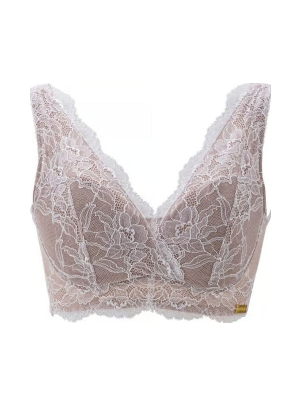 M'DREA 日本製ノンワイヤーレースブラ BIANCA White|B〜Nカップ・24サイズ展開
