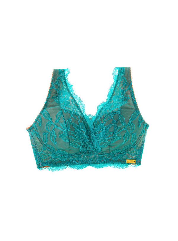 M'DREA 日本製ノンワイヤーレースブラ BIANCA Turquoise|B〜Nカップ・24サイズ展開
