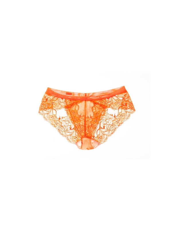 M'DREA ORANGE Shorts|日本製レースショーツ・総レース・ゴム不使用
