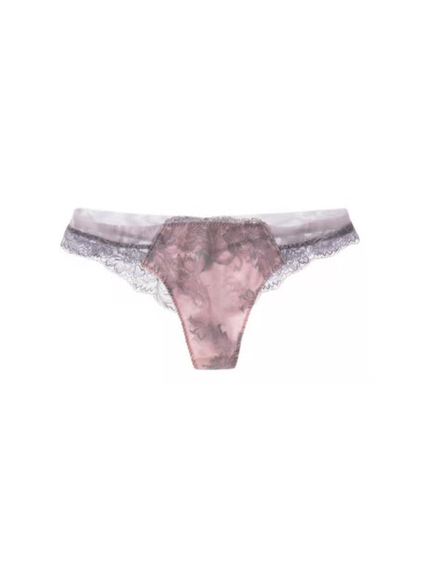 M'DREA Silver Rose Tanga|日本製レースタンガ・ラインレス・ゴム不使用