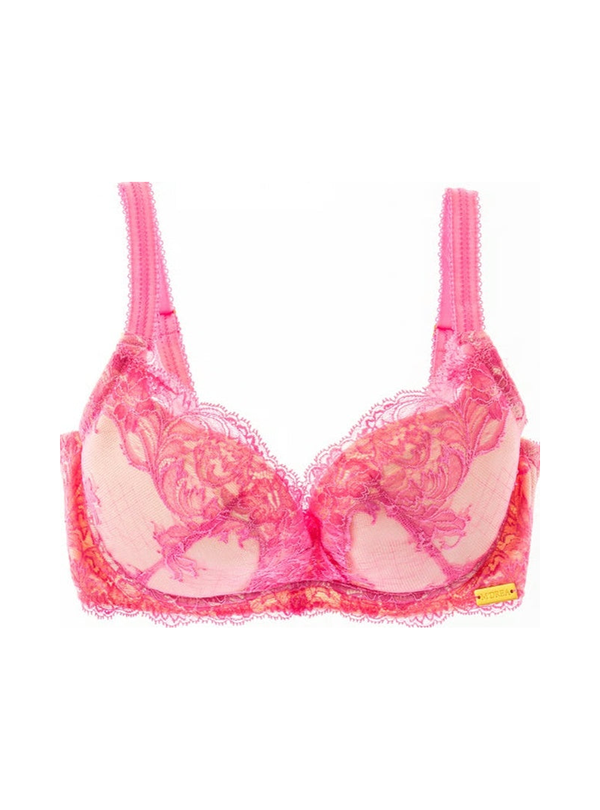 M'DREA 日本製グラマーサイズ対応L字ワイヤーブラ Sakura Pink｜B〜Mカップまで対応