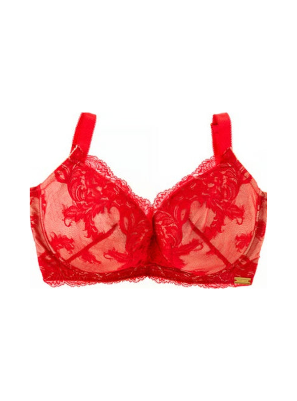 M'DREA 日本製L字ワイヤーブラ LUISA Rouge Red｜数量限定カラー
