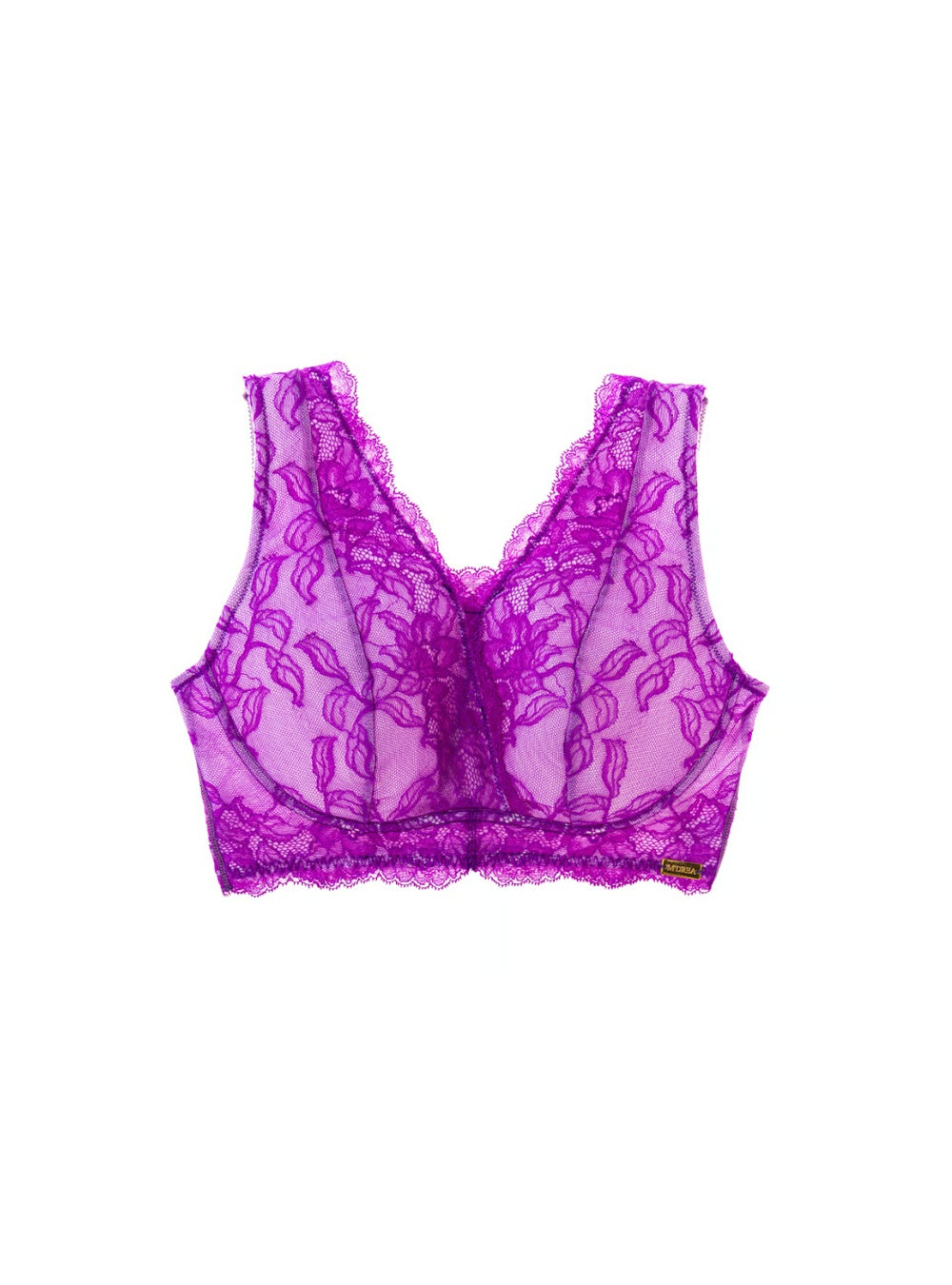 M'DREA 日本製ノンワイヤーレースブラ BIANCA Violet｜B〜Nカップ・24サイズ展開