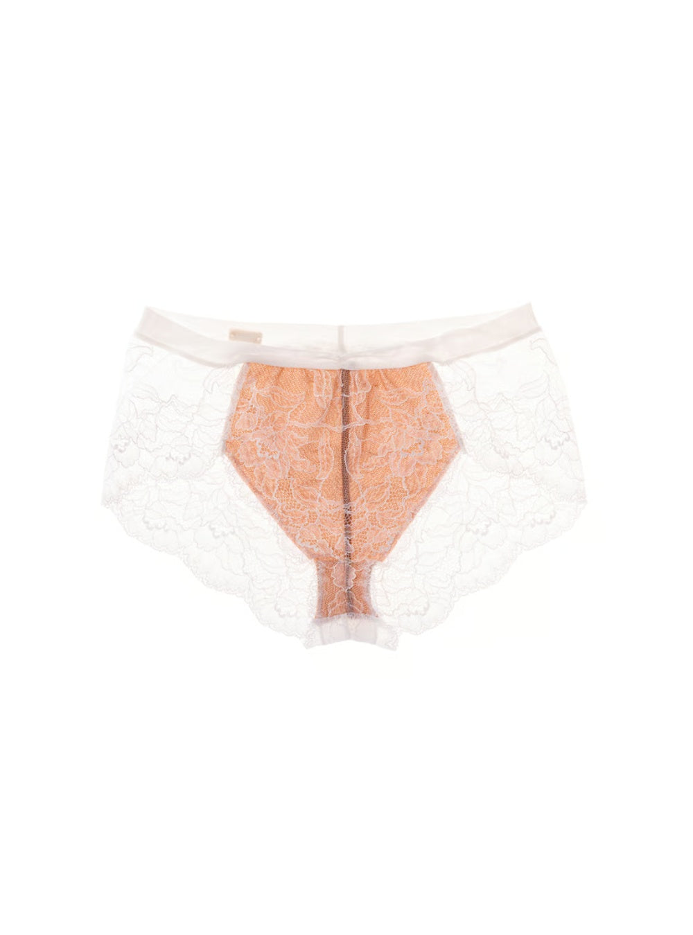 M'DREA 日本製ゴム不使用レースショーツ BIANCA White｜ラインレス・S〜LL
