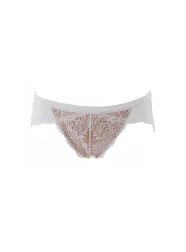 M'DREA Elegance White Shorts｜日本製レースショーツ・総レース・ゴム不使用