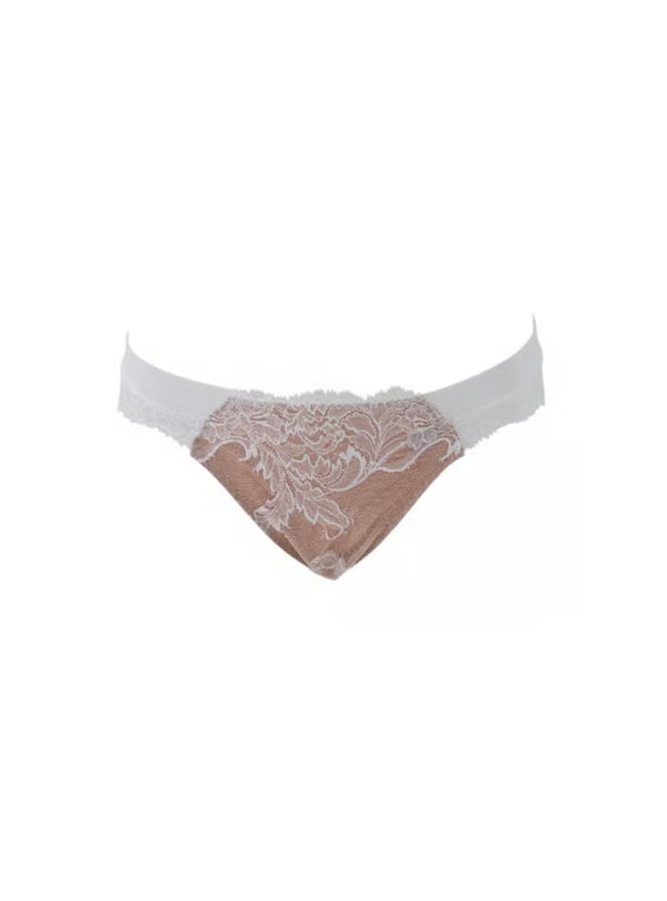 M'DREA Elegance White Tanga｜日本製レースタンガ・ラインレス・ゴム不使用