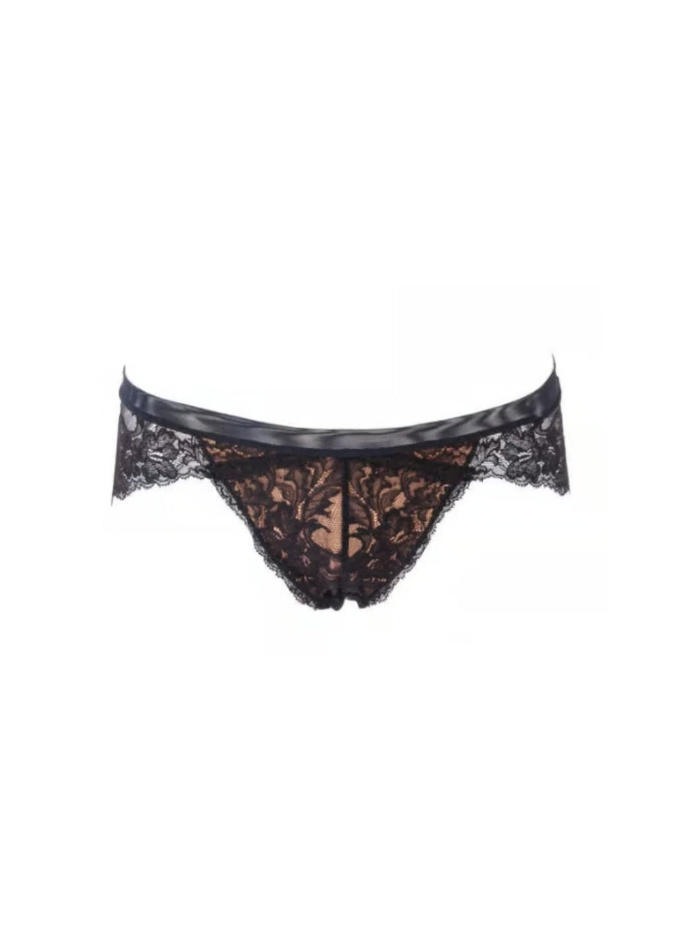 M'DREA 日本製最高級リバーレースショーツ LUISA Black｜トップメゾン使用レース・S〜L