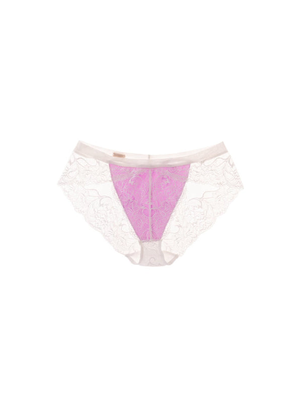 M'DREA LUISA Lavender Shorts｜最高級リバーレースショーツ