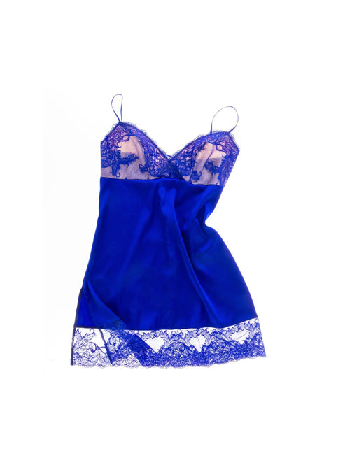 M'DREA LUISA Royal Blue Slip｜グラマーバスト対応スリップ
