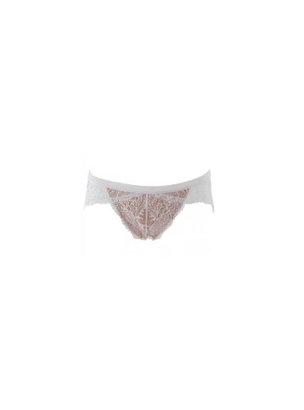 M'DREA 日本製最高級リバーレースショーツ LUISA White｜トップメゾン使用レース・S〜L