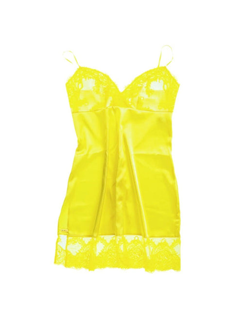 M'DREA Luxe Yellow Slip｜日本製レーススリップ・グラマーバスト対応設計