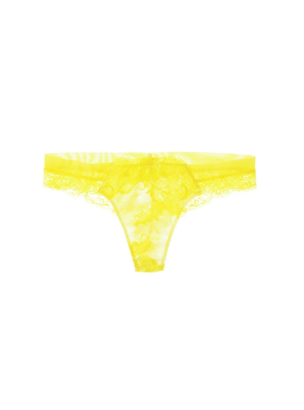 M'DREA Luxe Yellow Tanga｜日本製レースタンガ・ラインレス・ゴム不使用