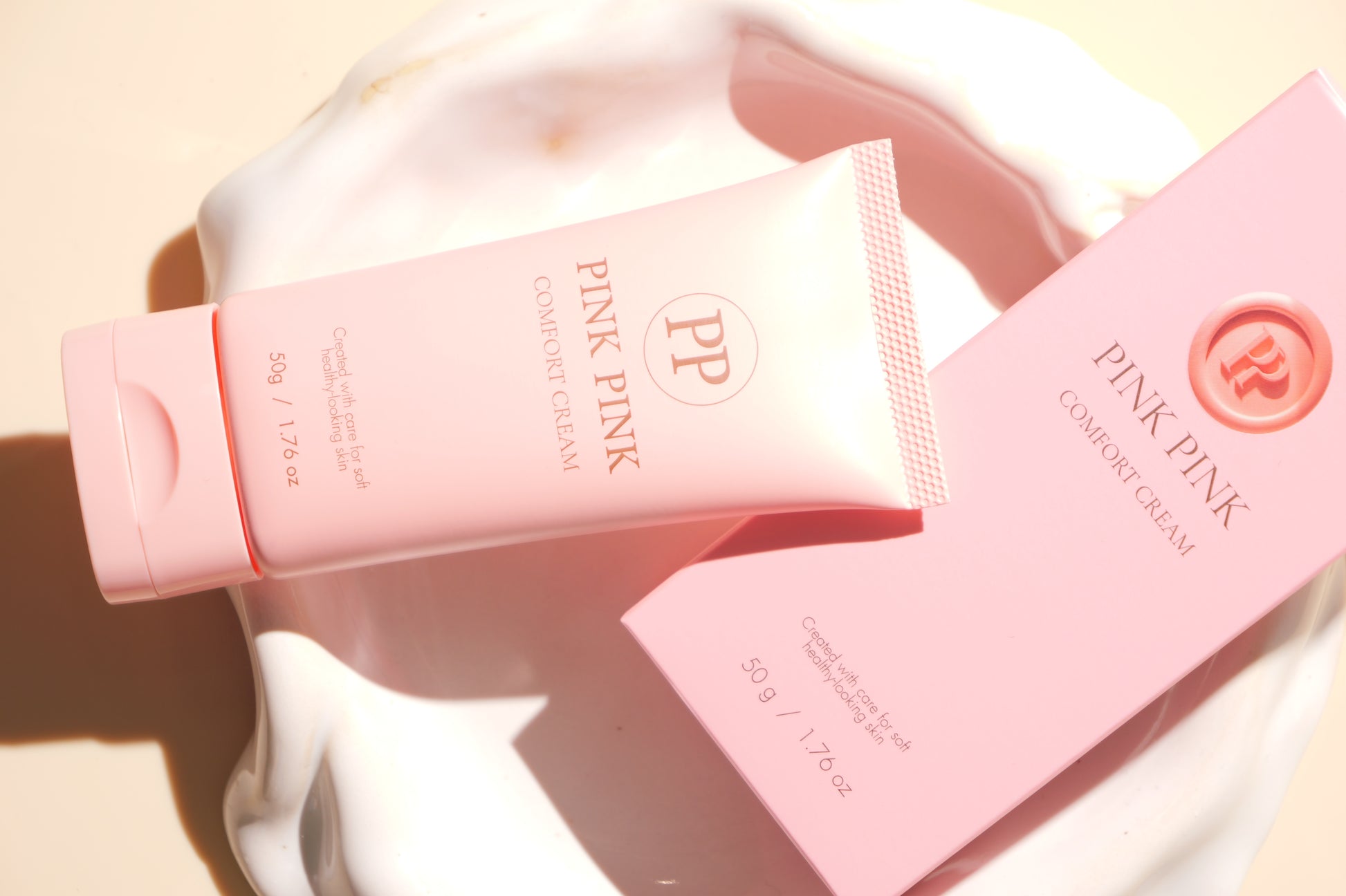 PINK PINK COMFORT CREAM テクスチャー