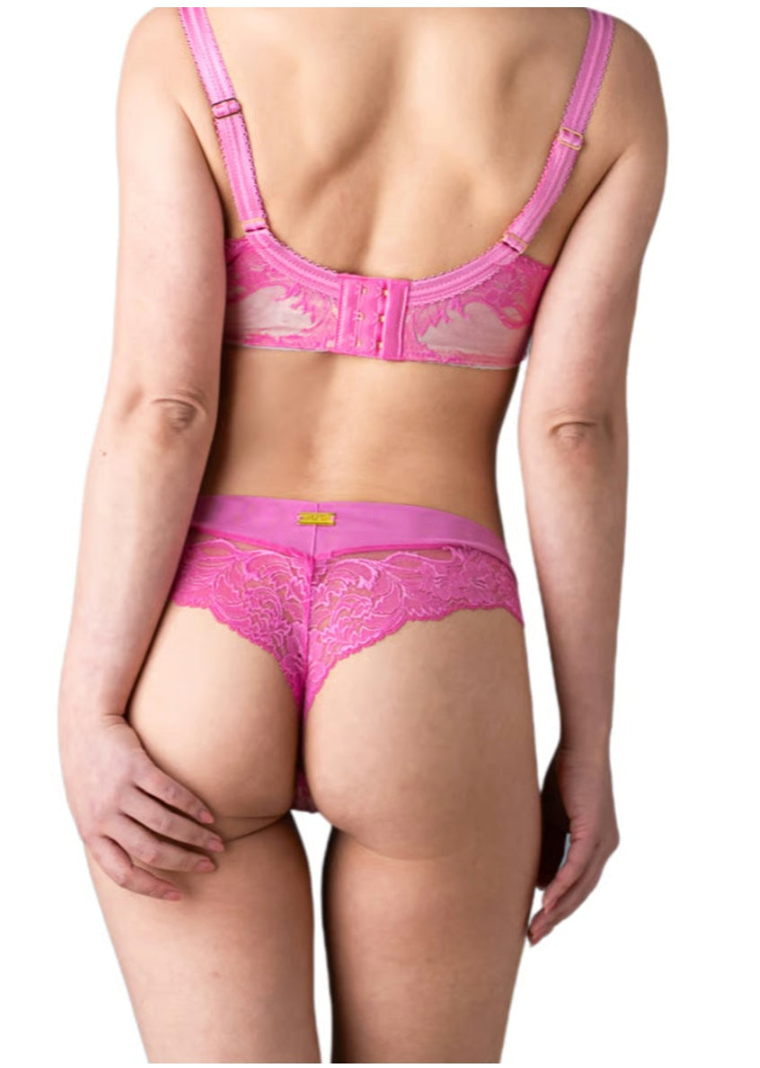 M'DREA 日本製グラマーサイズ対応L字ワイヤーブラ Sakura Pink｜B〜Mカップまで対応