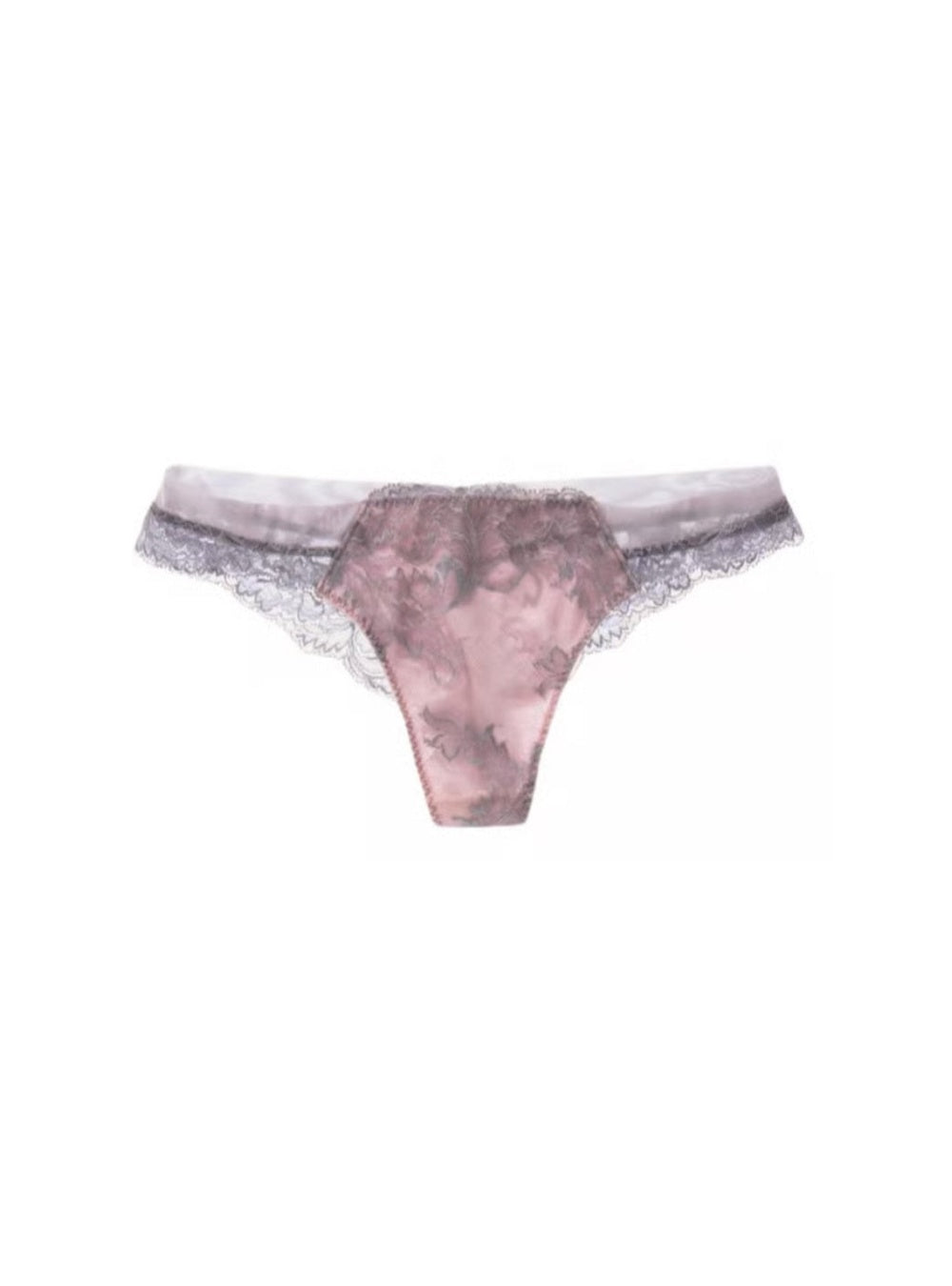 M'DREA Silver Rose Tanga｜日本製レースタンガ・ラインレス・ゴム不使用