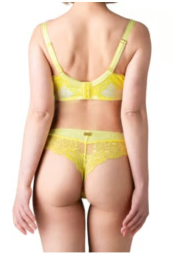 M'DREA Luxe Yellow Tanga｜日本製レースタンガ・ラインレス・ゴム不使用