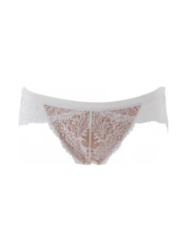 M'DREA Elegance White Shorts｜日本製レースショーツ・総レース・ゴム不使用