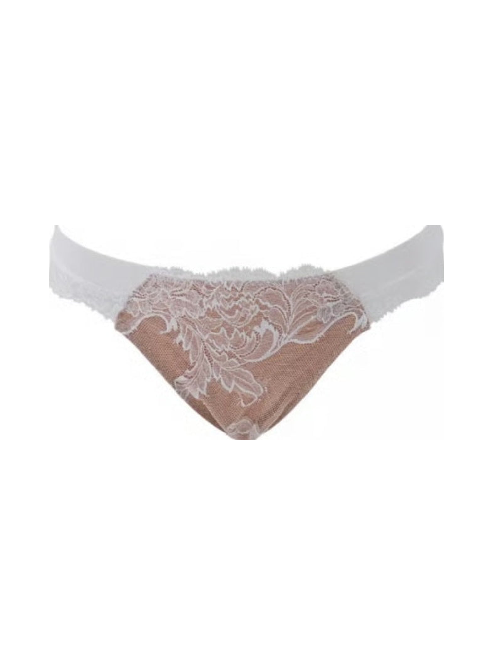 M'DREA Elegance White Tanga｜日本製レースタンガ・ラインレス・ゴム不使用