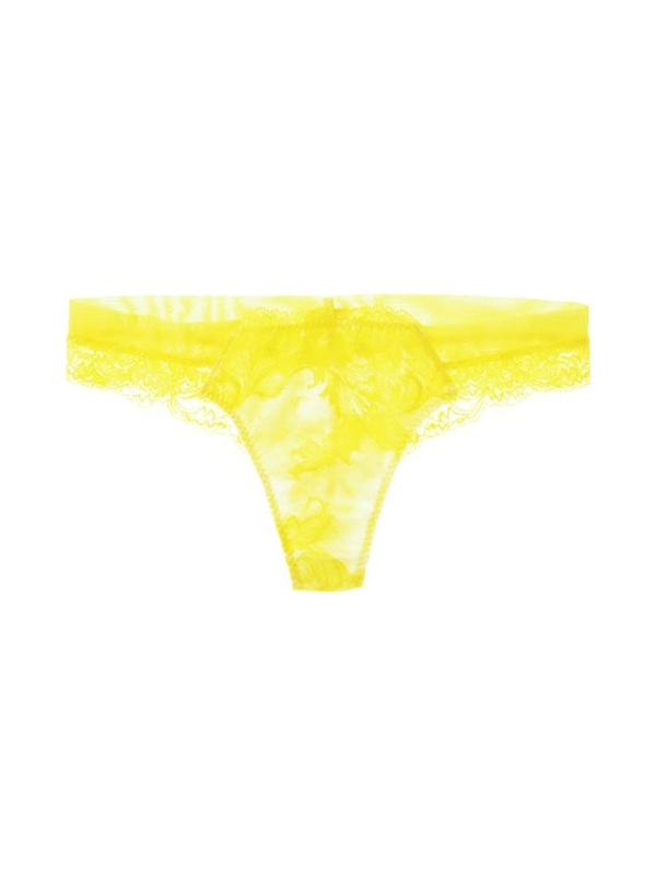 M'DREA Luxe Yellow Tanga｜日本製レースタンガ・ラインレス・ゴム不使用