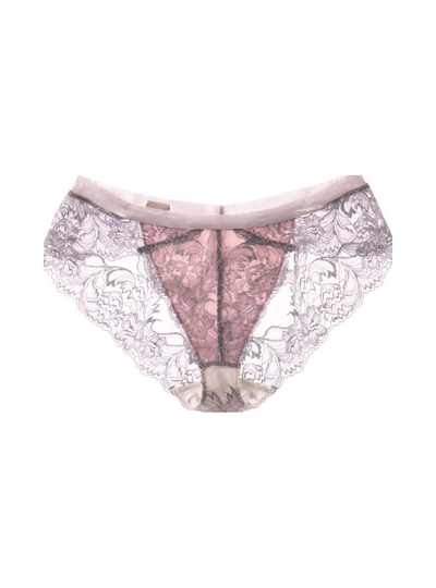 M'DREA Silver Rose Shorts｜日本製レースショーツ・総レース・ゴム不使用・シームレスショーツ