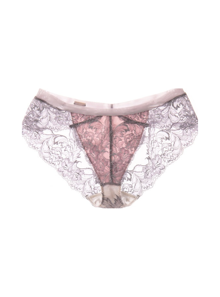 M'DREA Silver Rose Shorts｜日本製レースショーツ・総レース・ゴム不使用・シームレスショーツ