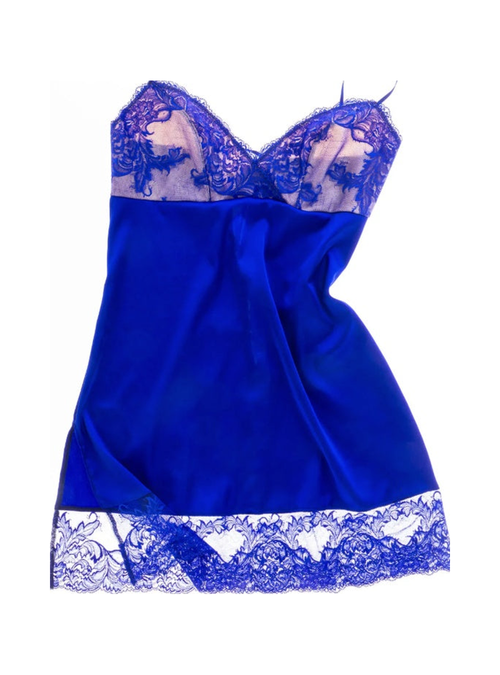 M'DREA LUISA Royal Blue Slip｜グラマーバスト対応スリップ
