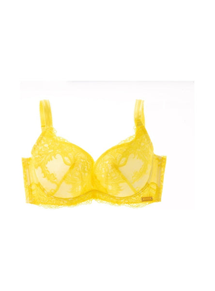M'DREA 日本製グラマーサイズ対応L字ワイヤーブラ Luxe Yellow｜B〜Nカップまで対応